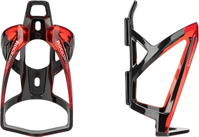 Mbajtës shishe për biçikletë Rockbros FK338, PC, zi/kuqe