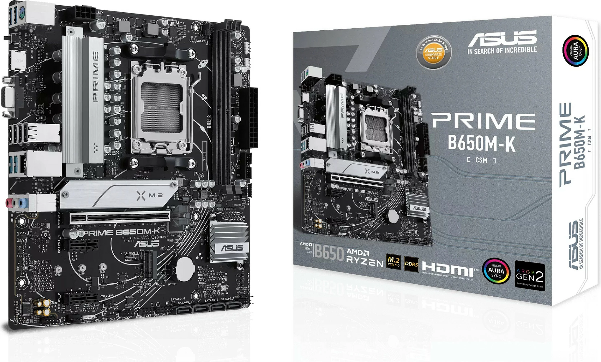 Pllakë amë ASUS PRIME B650M-K, Socket AM5, DDR5, 96 GB