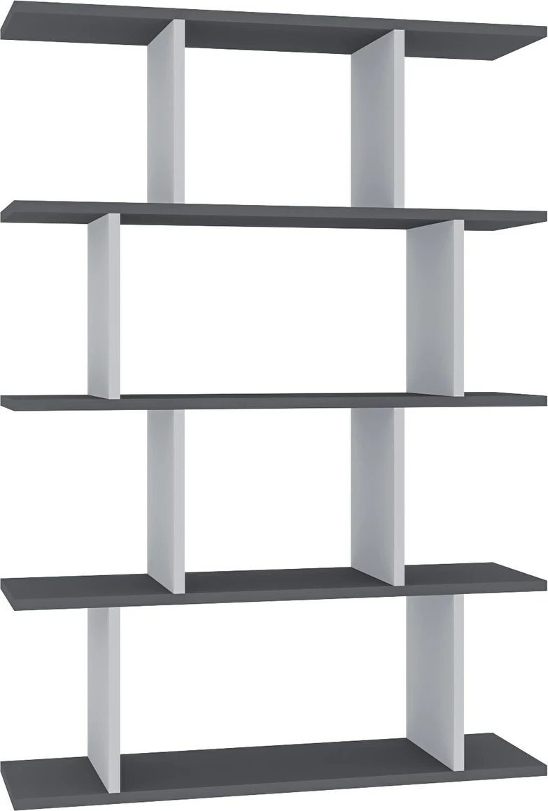 Raft librash Hanah Home, Harmon, bardhë-antracit