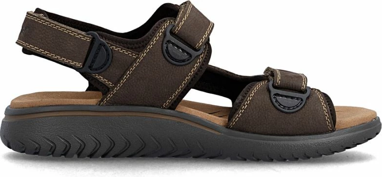 Sandale lëkure për meshkuj Rieker 26450-26, kafe