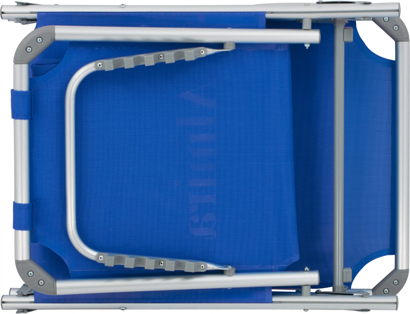 Shezllon për plazh, tipi i rëndë, alumini blu, FH5054.01, 188x58x28-80 cm