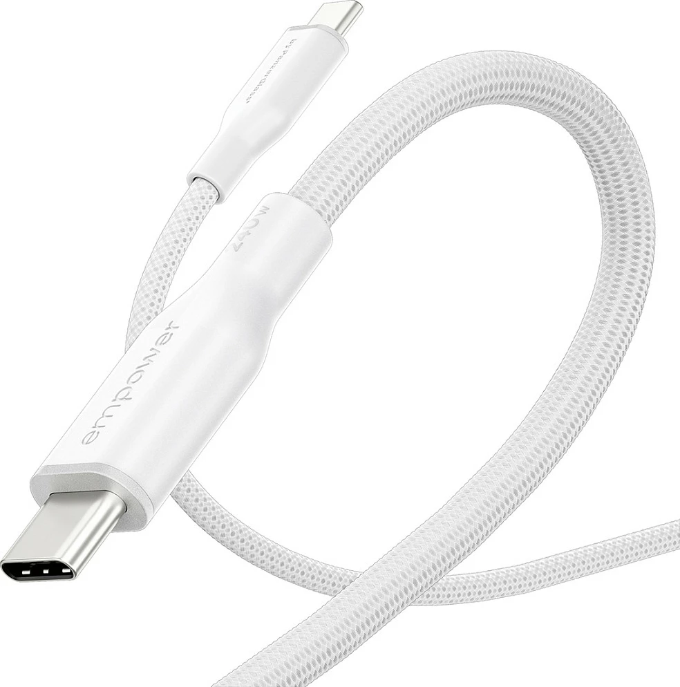 Kabllo USB-C në USB-C PanzerGlass empower Racing, 240W, 2m, USB 2.0, e bardhë
