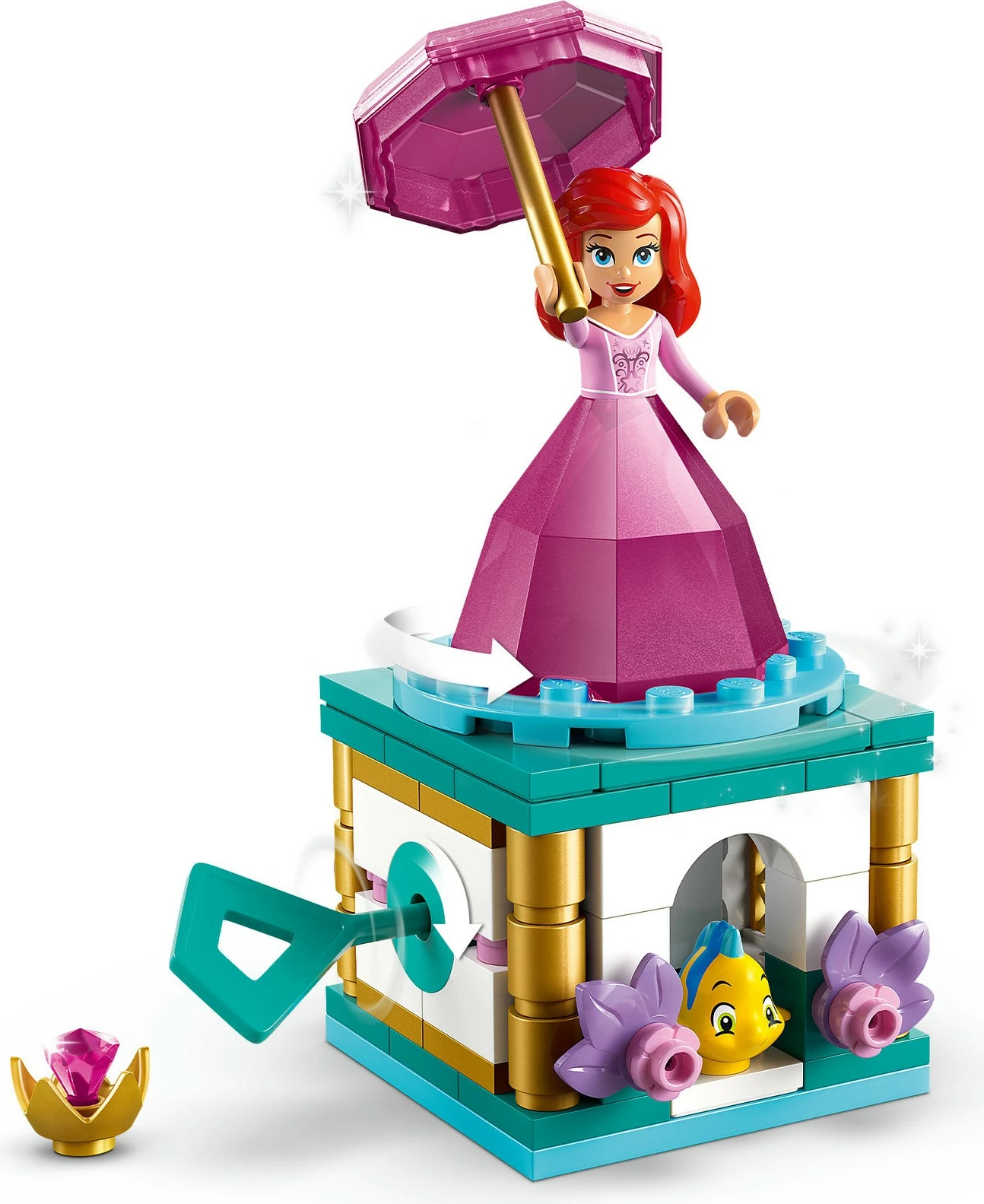 Set ndërtimi LEGO Disney Princess 43259 Arielle, 93 pjesë, multikolor