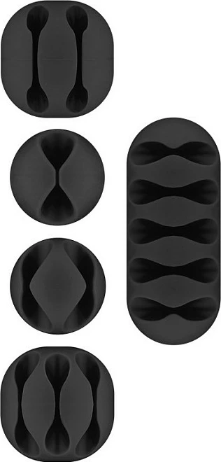Set organizues kabllosh Goobay, 5 copë, i zi