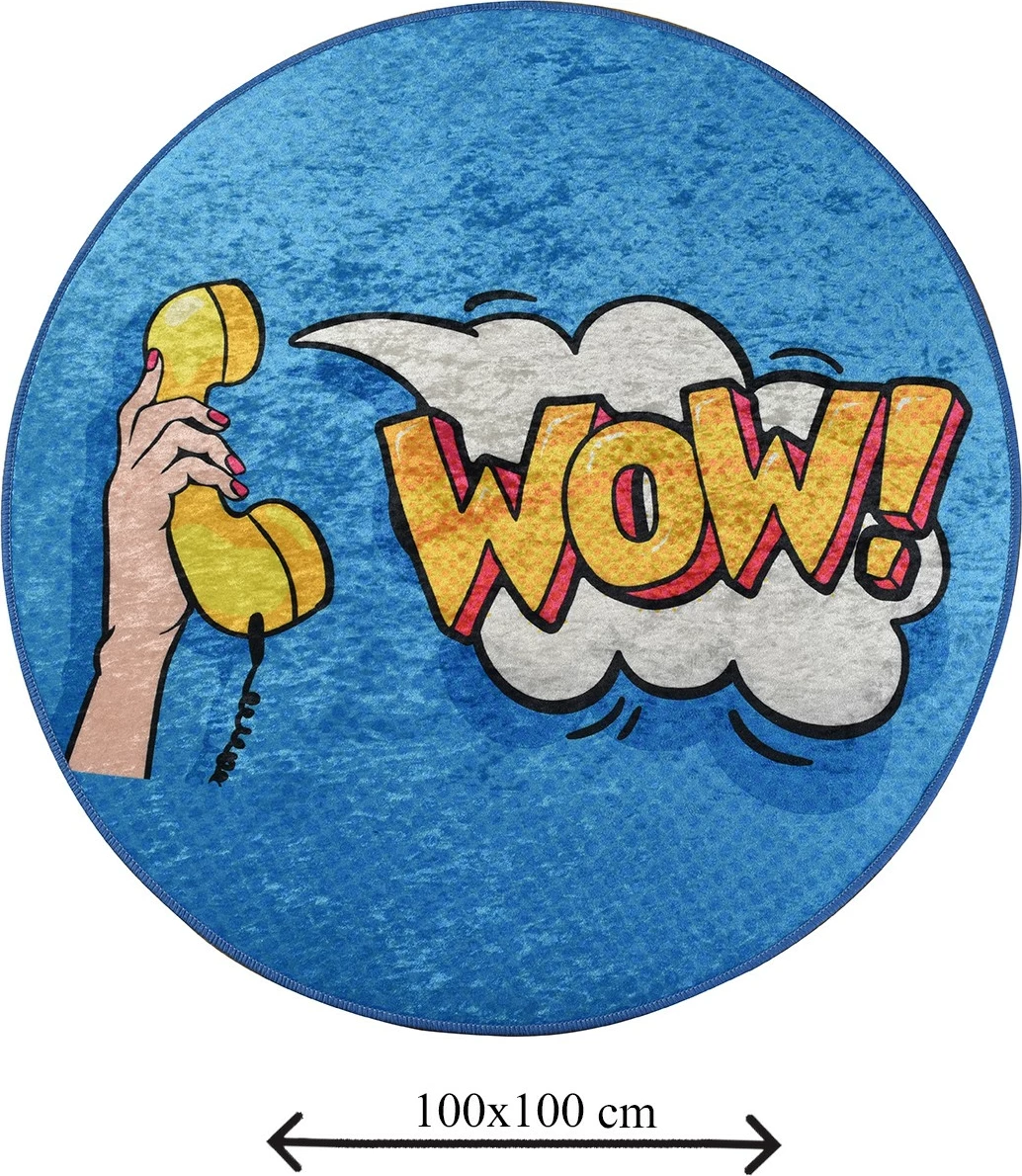 Tapet për banjo, Mijölnir, dizajn WOW, shumëngjyrësh, 100cm
