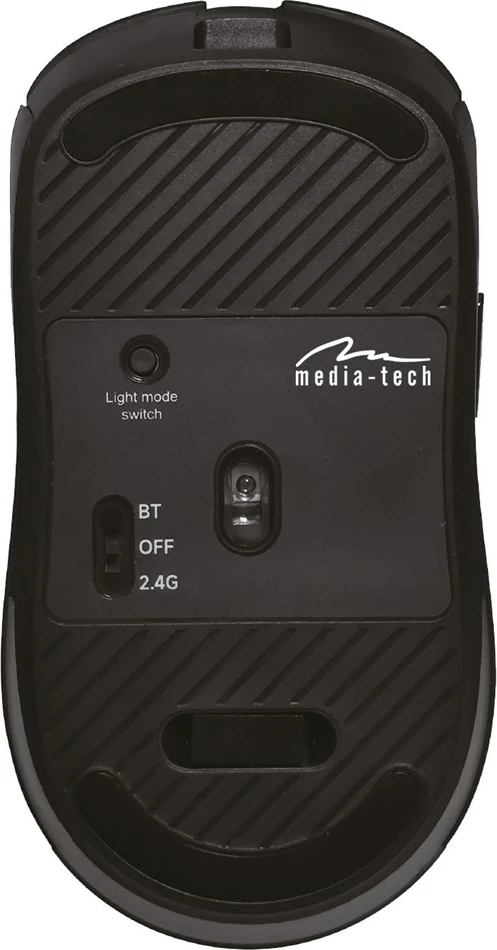 Maus wireless 2-në-1 Media tech MT1124, 3200 DPI, 6 butona, i zi