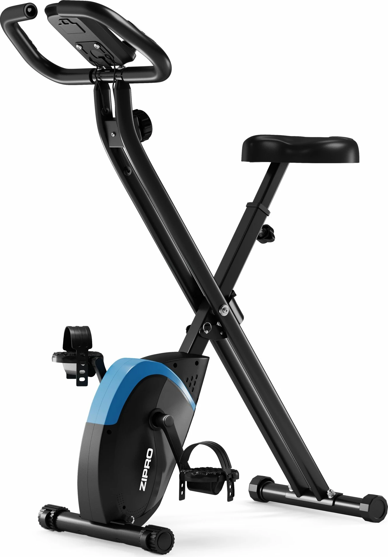 Biçikletë statike Zipro Future X, rezistencë magnetike 8 nivele, e palosshme vertikale, max 110 kg, e zezë