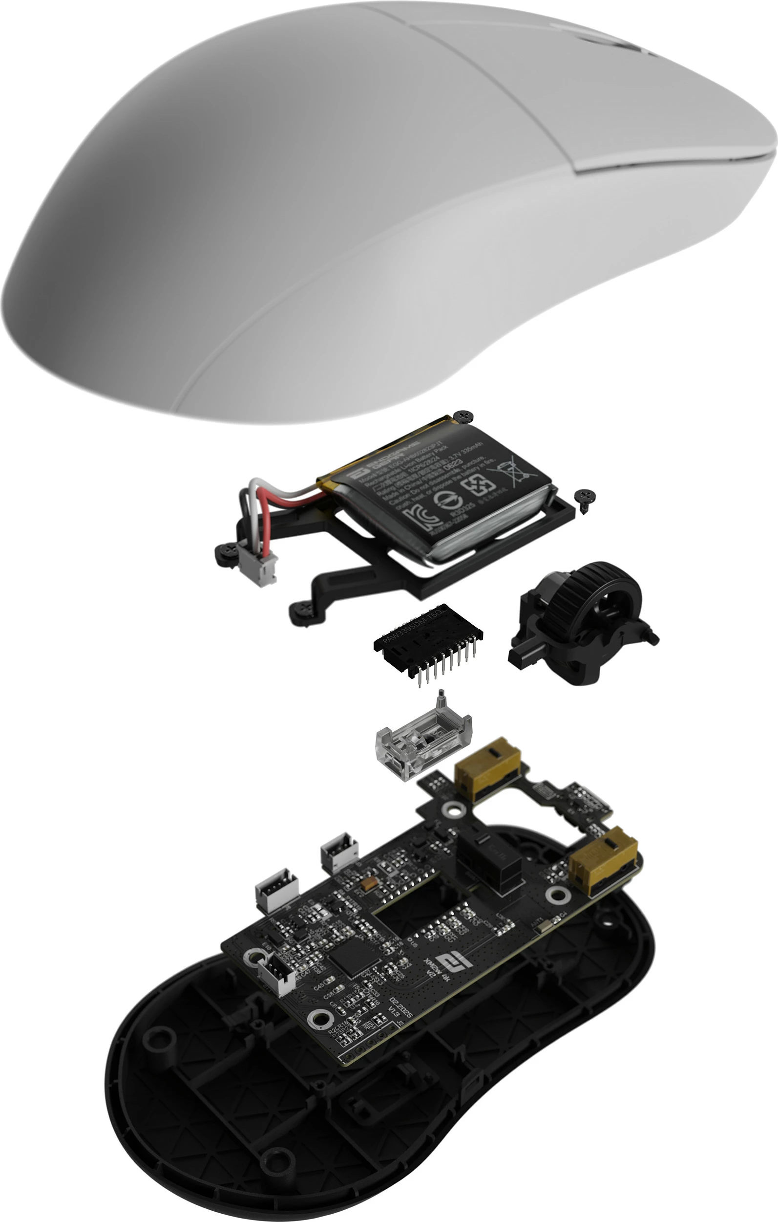 Maus gaming Endgame Gear XM2w 4K v2, i bardhë