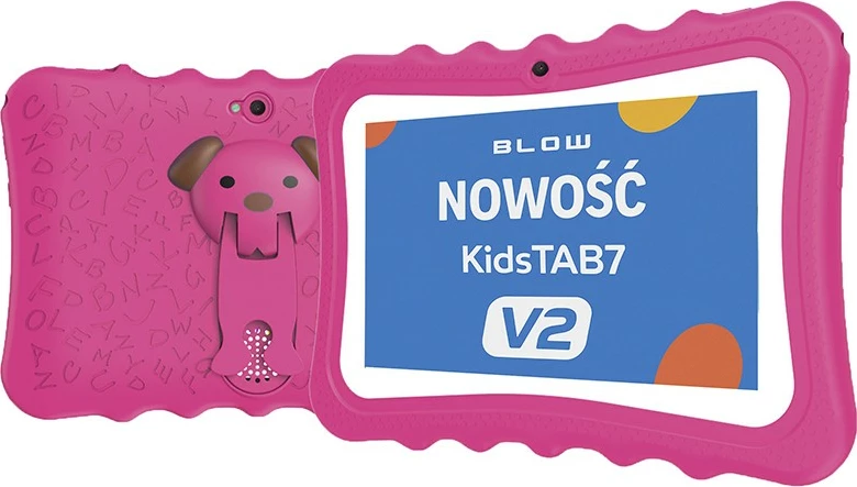 Tablet BLOW KidsTAB7 V2, 7", 4/32GB, Android 14, rozë, mbështjellës për fëmijë