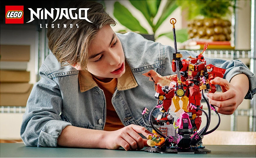 Set ndërtimi LEGO NINJAGO The Fire Knight Mech 71846, 996 copë, 14+, shumëngjyrësh