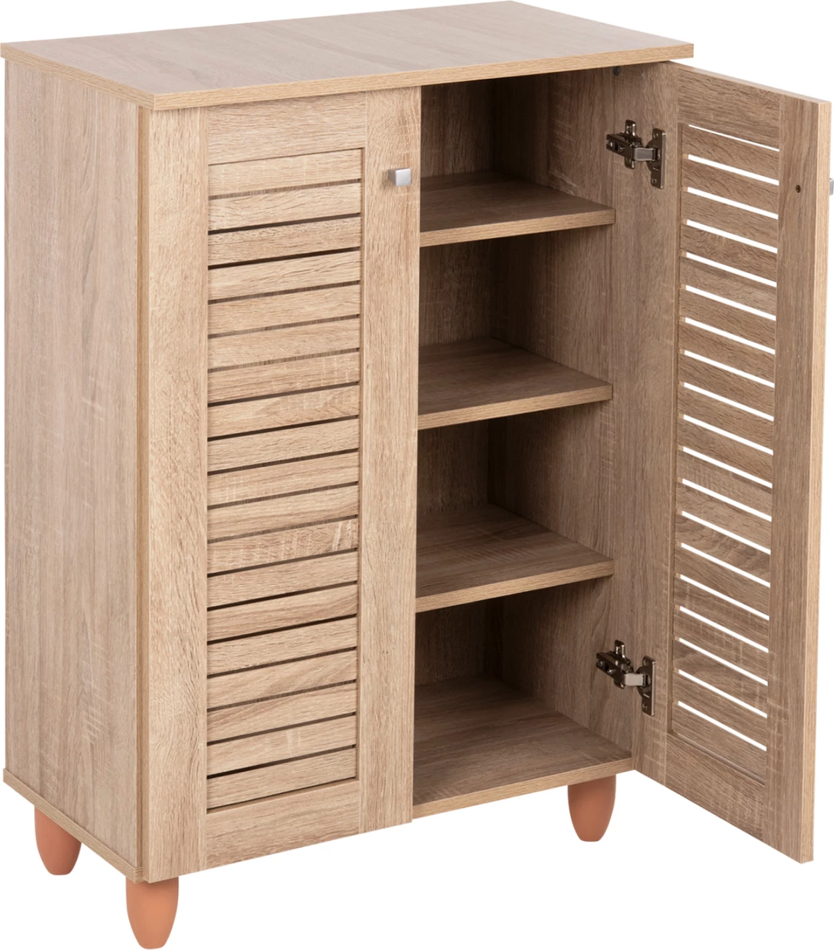 Dollap këpucësh PROLLY FH9608.02 melaminë ngjyrë Sonama-2 dyer-4 rafte 60x34x88Hcm