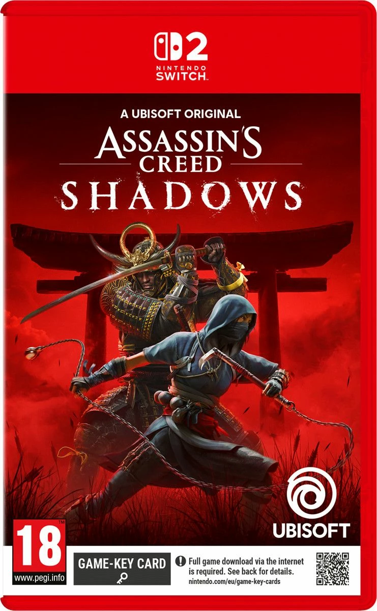 Lojë Ubisoft Assassin's Creed Shadows për Nintendo Switch 2, PEGI 18, Game-Key Card
