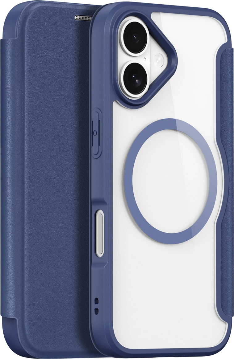 Mbështjellës Dux Ducis Skin X Pro për iPhone 17 Air me MagSafe dhe portofol, Kaltër