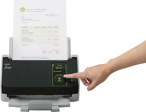 Skaner Ricoh fi-8040, 210 x 297 mm, 600 x 600 DPI, 24 bit, 8 bit, 40 ppm, 80 ipm