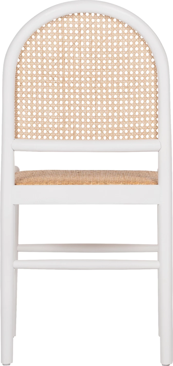 Karrige dru ahu, ngjyrë e bardhë-ratan bezhë, FH9407.03, 43x50x87H cm