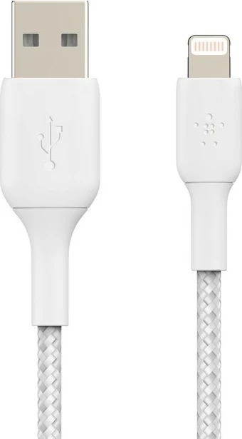 Kabllo Belkin CAA002BT1MWH, 1 m, Lightning, USB A, e bardhë