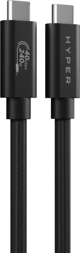 Kabllo USB-C Targus HyperDrive USB4 Performance 1.2m, 240W, 40Gbps, e zezë