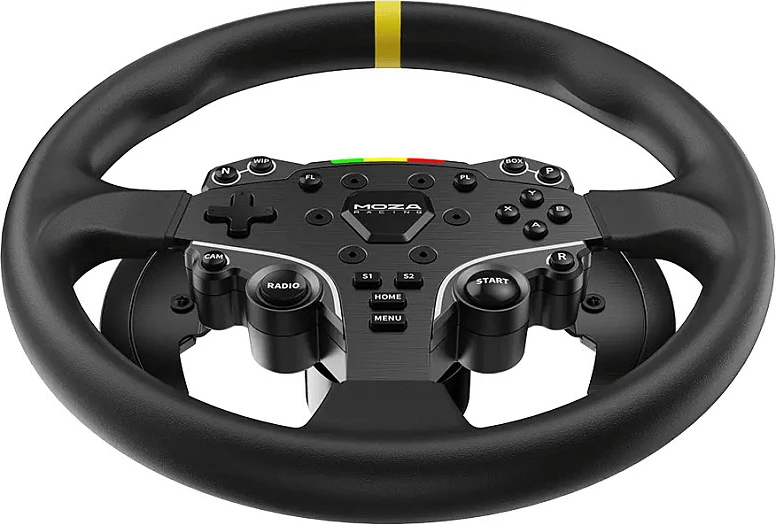 Timon (rim) për sim racing Moza Racing ES, 12 inç, i zi/verdhe