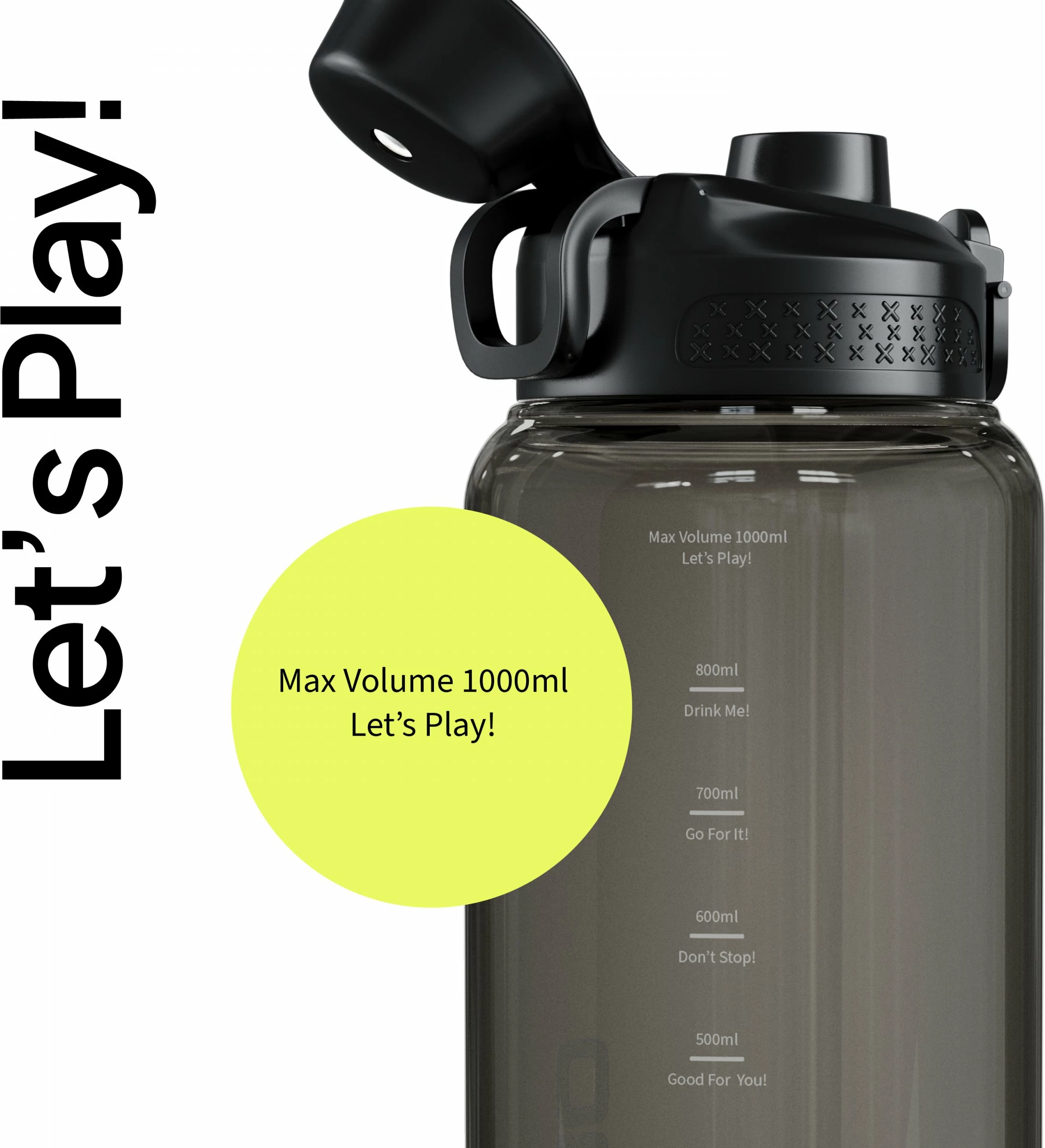 Shishe uji Zipro Tritan 1000 ml, me sitë/infuzor, BPA Free, e zezë
