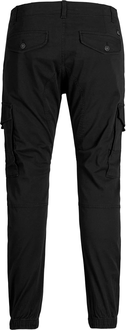 Pantallona cargo Jack & Jones JPSTPAUL JJFLAKE 12139912 për meshkuj, të zeza [Madhësia: W28 L30]