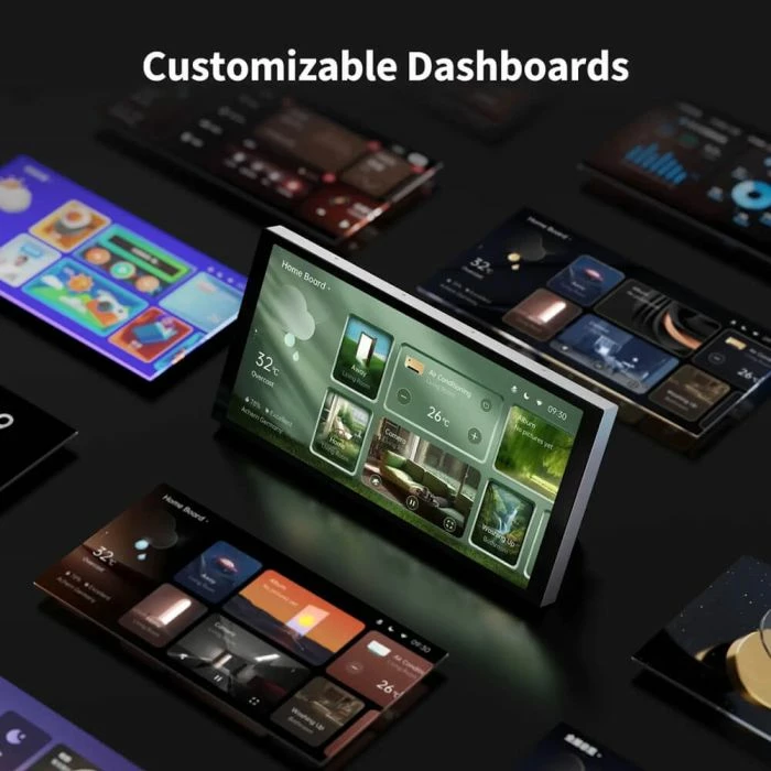 Panel hub smart AQARA S1 Plus MP-K03D, Wi‑Fi/Zigbee 3.0/Matter, ekran 1440×720, 2 Switch elektrik + 6 Switch wireless, set 1 copë