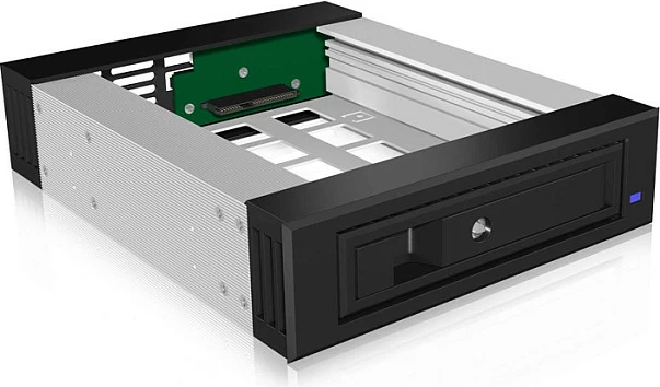 Kasetë ICY BOX IC Intracom, 1x 3.5/2.5" SATA/SAS në 1x SATA Host, 5.25", e zezë