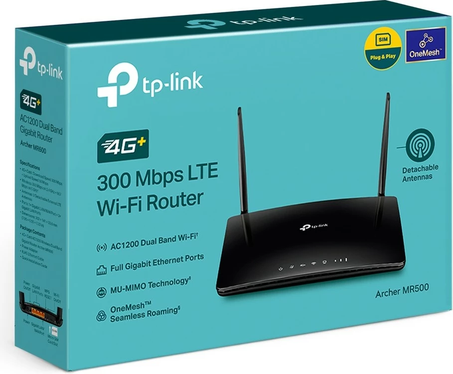 Router TP-Link Archer MR500, Wi-Fi 5, Dual-band, 3G/4G, i zi