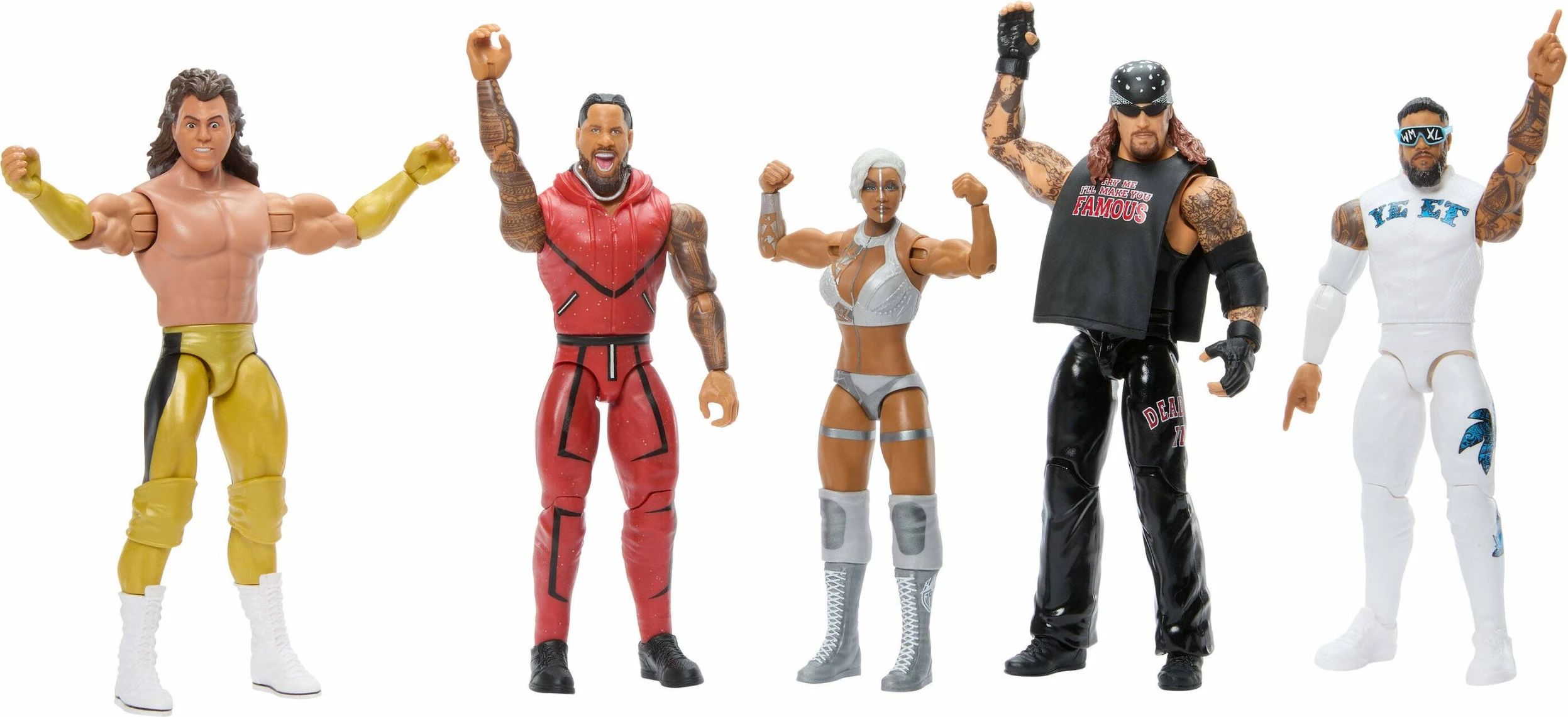 Figurinë aksioni Mattel WWE Main Event Series Jimmy Uso JHH88 15 cm, e kuqe