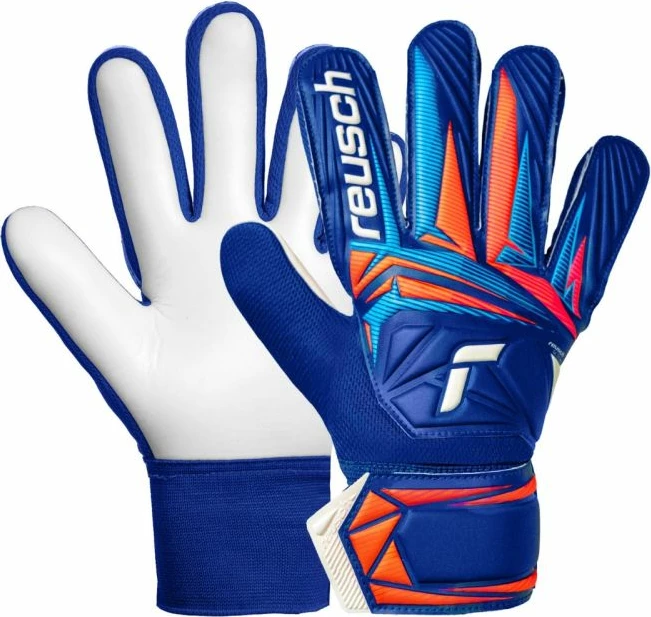 Dorëza portieri për fëmijë Starter Reusch Attrakt Starter Solid Junior, blu [Madhësia: 5.5]