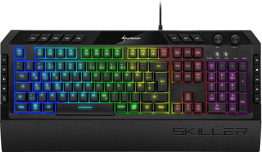 Tastierë Sharkoon Skiller SGK5, Wired, USB, Mekanike, RGB LED, E zezë