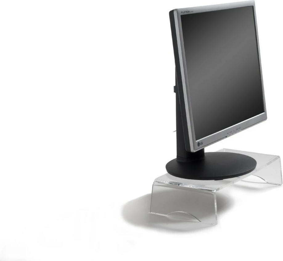 Stendë monitori BakkerElkhuizen Q-riser 90, transparent, për monitor 10-30 inç