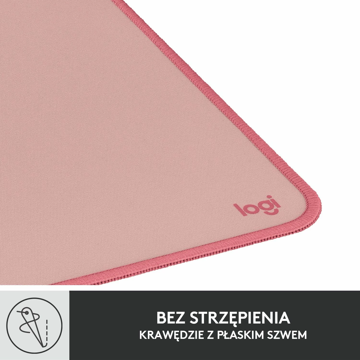 Mauspad Logitech Studio Desk Mat 956-000053 70x30cm, rozë e errët