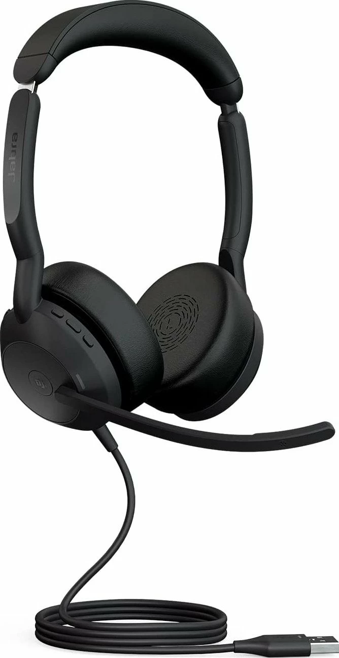 Kufje Jabra Evolve2 50, USB-C MS Stereo, me kabllo, 20 - 20000 Hz, për zyrë/qendër thirrjesh, e zezë