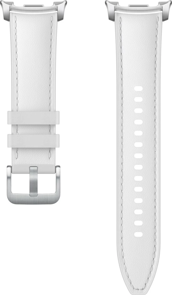 Rrip për Smartwatch Samsung, Hybrid, për Watch8 Classic, S/M & M/L, lëkurë artificiale, e bardhë