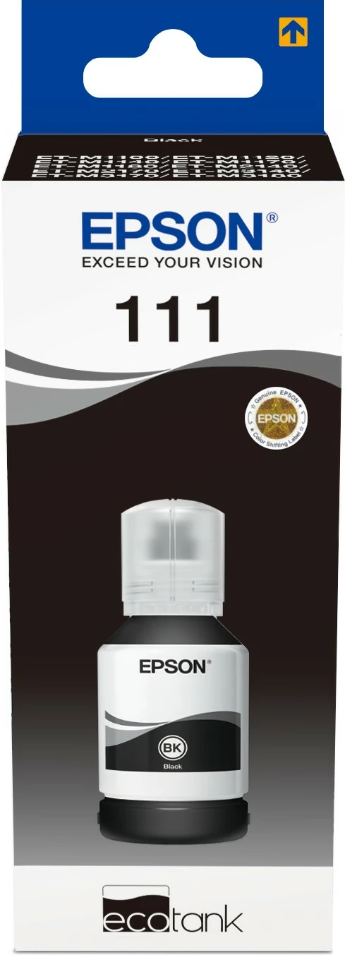 Shishe bojë Epson 111 EcoTank, pigment i zi, dye-based, 1 copë