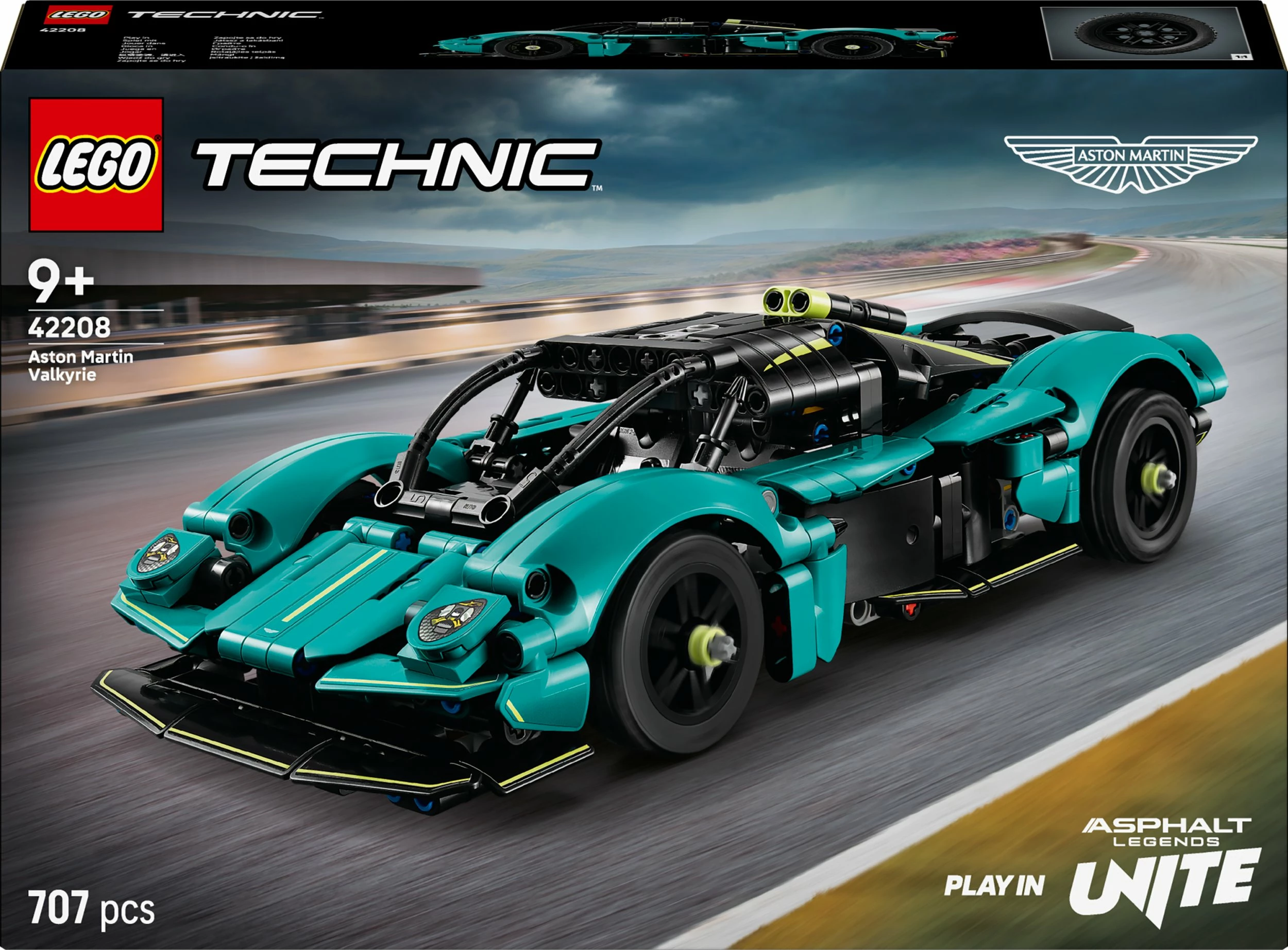 Set LEGO Technic Aston Martin Valkyrie 42208, 707 copë, turkeze