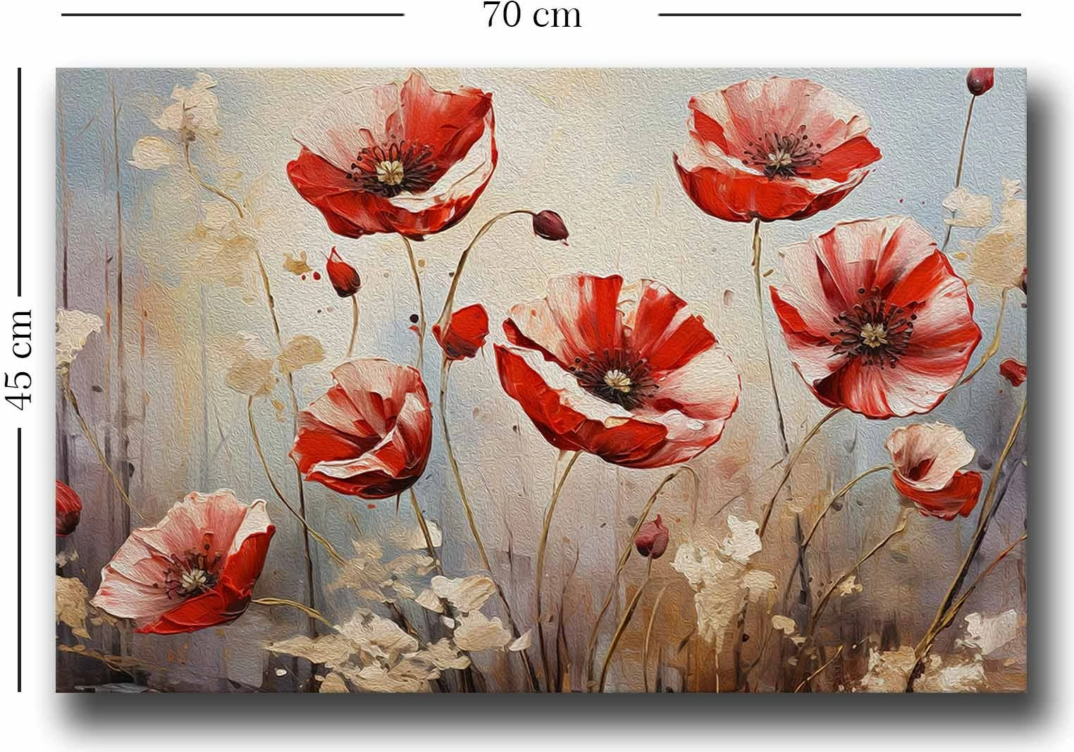 Pikturë dekorative në kanavacë, shumëngjyrëshe, 45x70cm, Wallity 4570softc-006