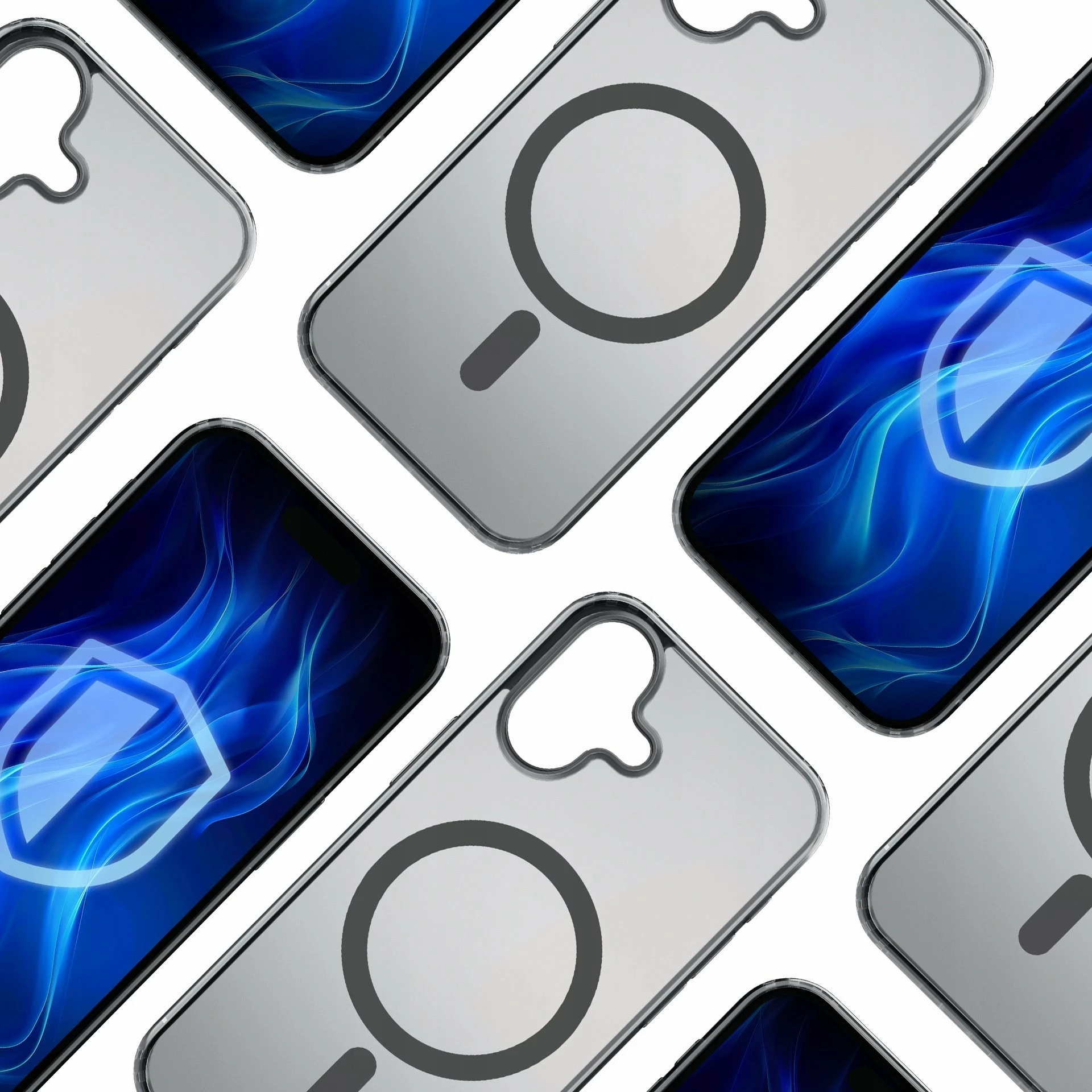Mbështjellës 3MK Frosty MagCase për Apple iPhone 16, MagSafe, mat, plastikë, i zi