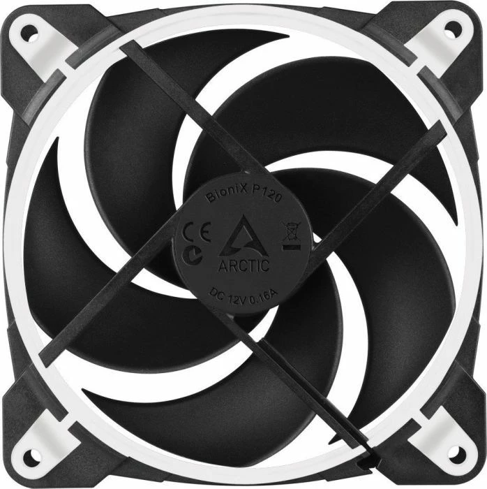 Ventilator PC Arctic BioniX P120 ACFAN00116A 120mm PWM 4-pin 2100rpm Bardhë/Zeze (1 copë)