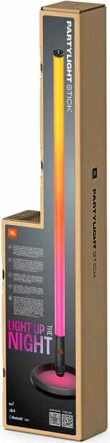 Shkop drite LED për party JBL PartyLight Stick, RGB, Bluetooth 5.3, bateri deri 8 orë, IPX4, shumëngjyrëshe