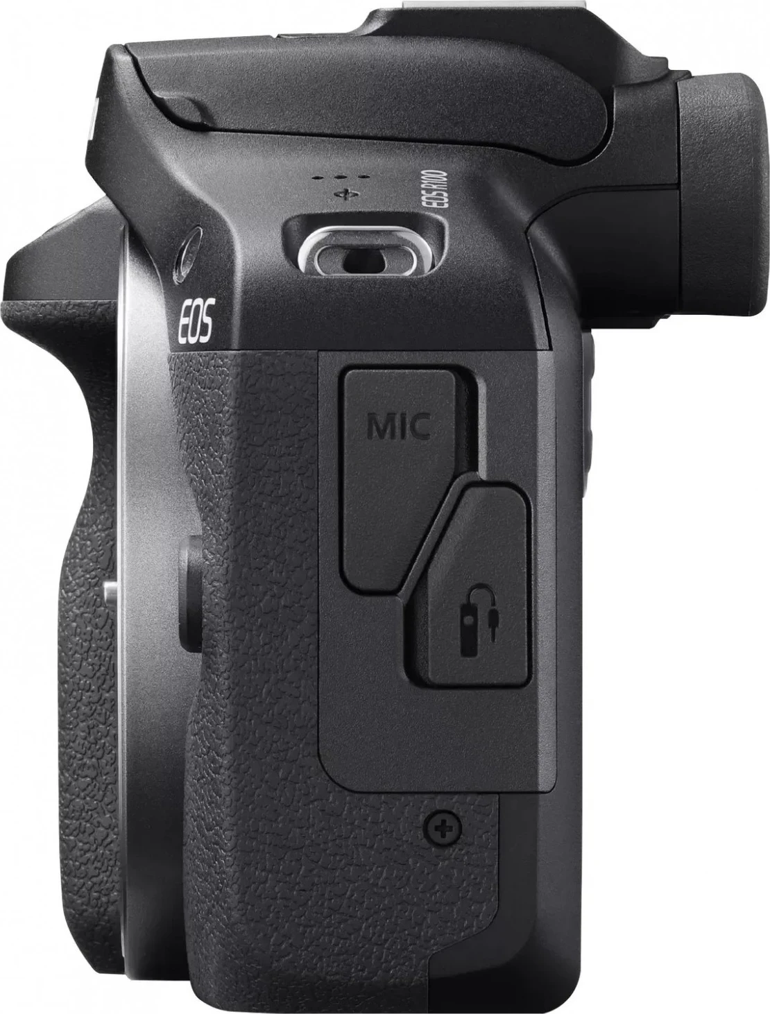 Aparat fotografik Canon EOS R100, me objektiv RF-S 18-45mm IS STM dhe RF-S 55-210mm IS STM, i zi