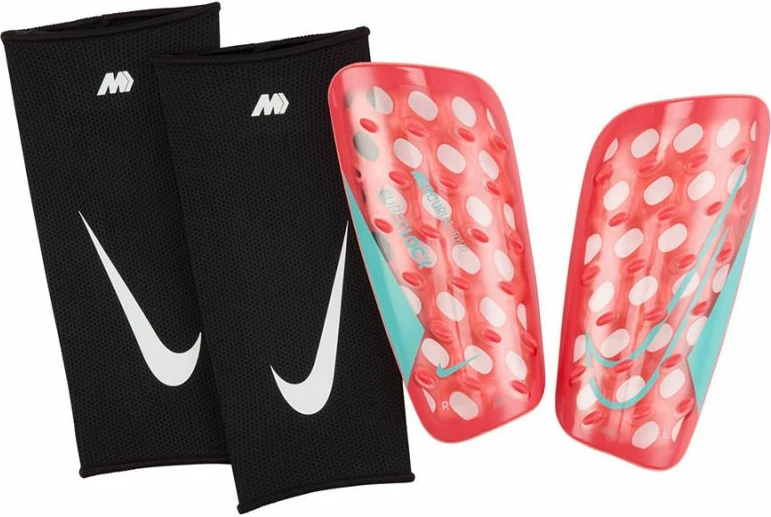 Mbrojtëse kërcinjsh Nike për futboll, të zeza dhe të kuqe