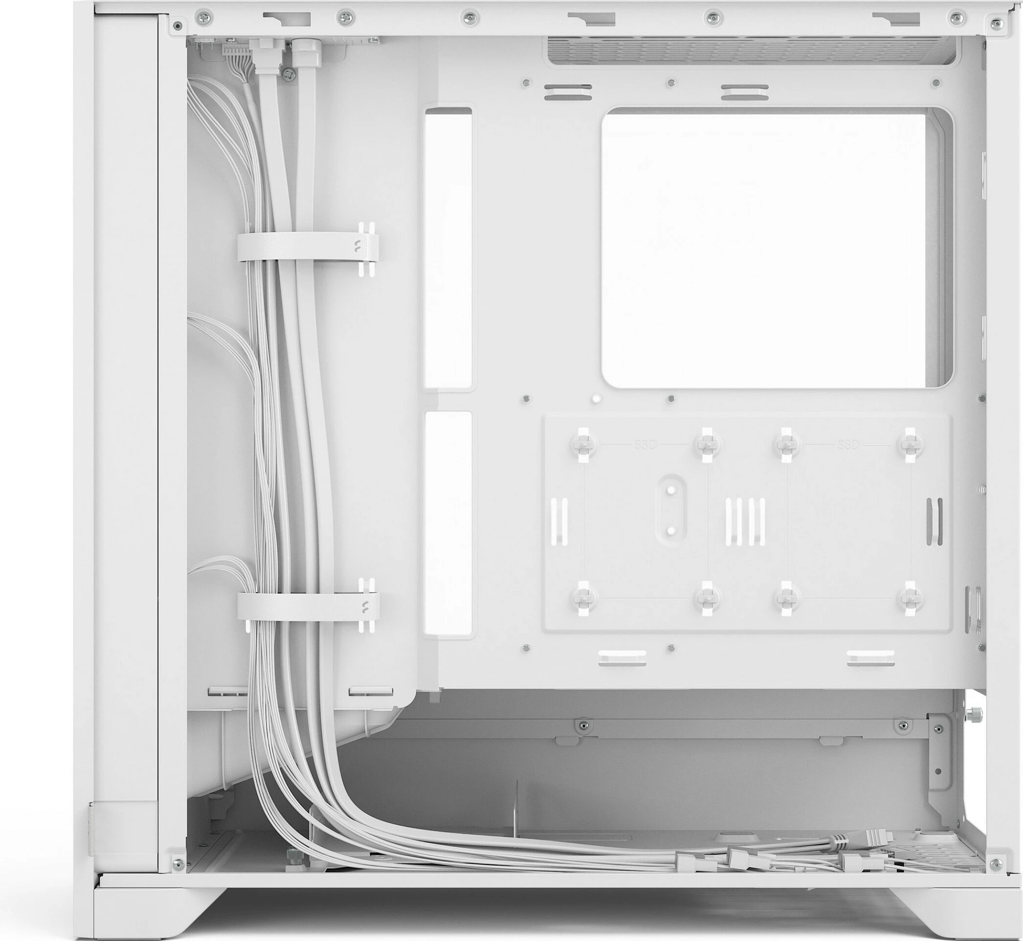 Kasë Fractal Design Pop 2 Air, Midi Tower, ATX/micro ATX/Mini-ITX, TG RGB, e bardhë