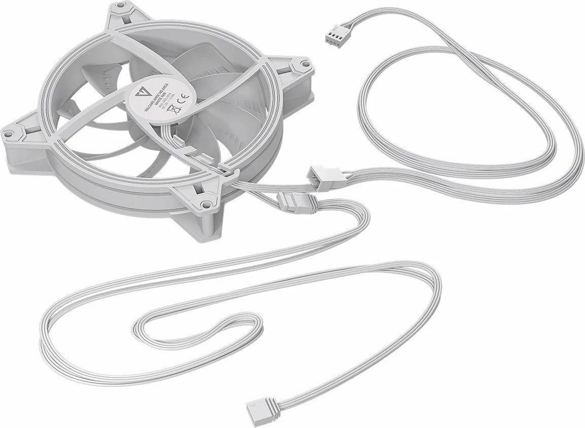 Ventilator PC Modecom Volcano Apex 140 ARGB Reverse 140mm 4-pin PWM, i bardhë