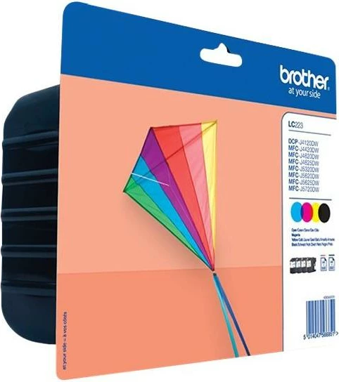 Kartush boje, Brother, LC223VAL, origjinal, CMYK, paketë 4