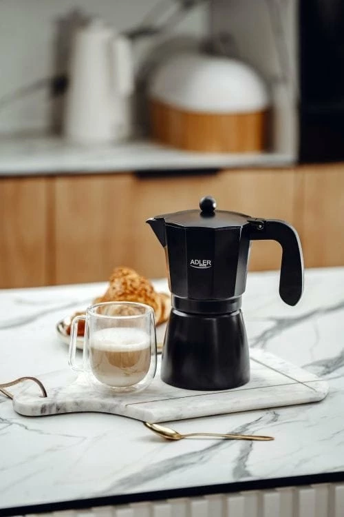 Aparat kafeje moka Adler AD 4429 9 filxhanë 520 ml, i zi