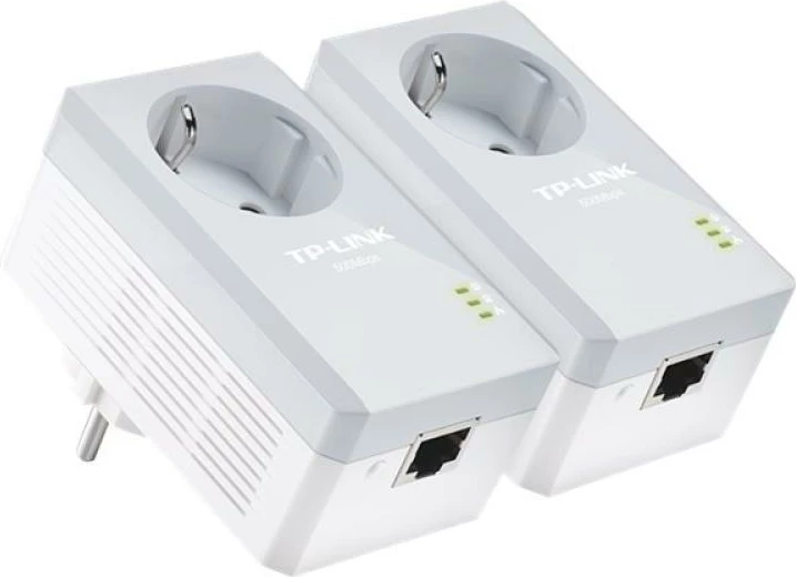 Adapter powerline me prizë kaluese, TP-Link TL-PA4010P KIT, AV500 500 Mbps, 1 port, Plug & Play, komplet