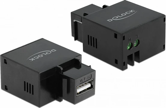 Modul Keystone DeLOCK 86506, USB-A femër me terminal, flat, zi