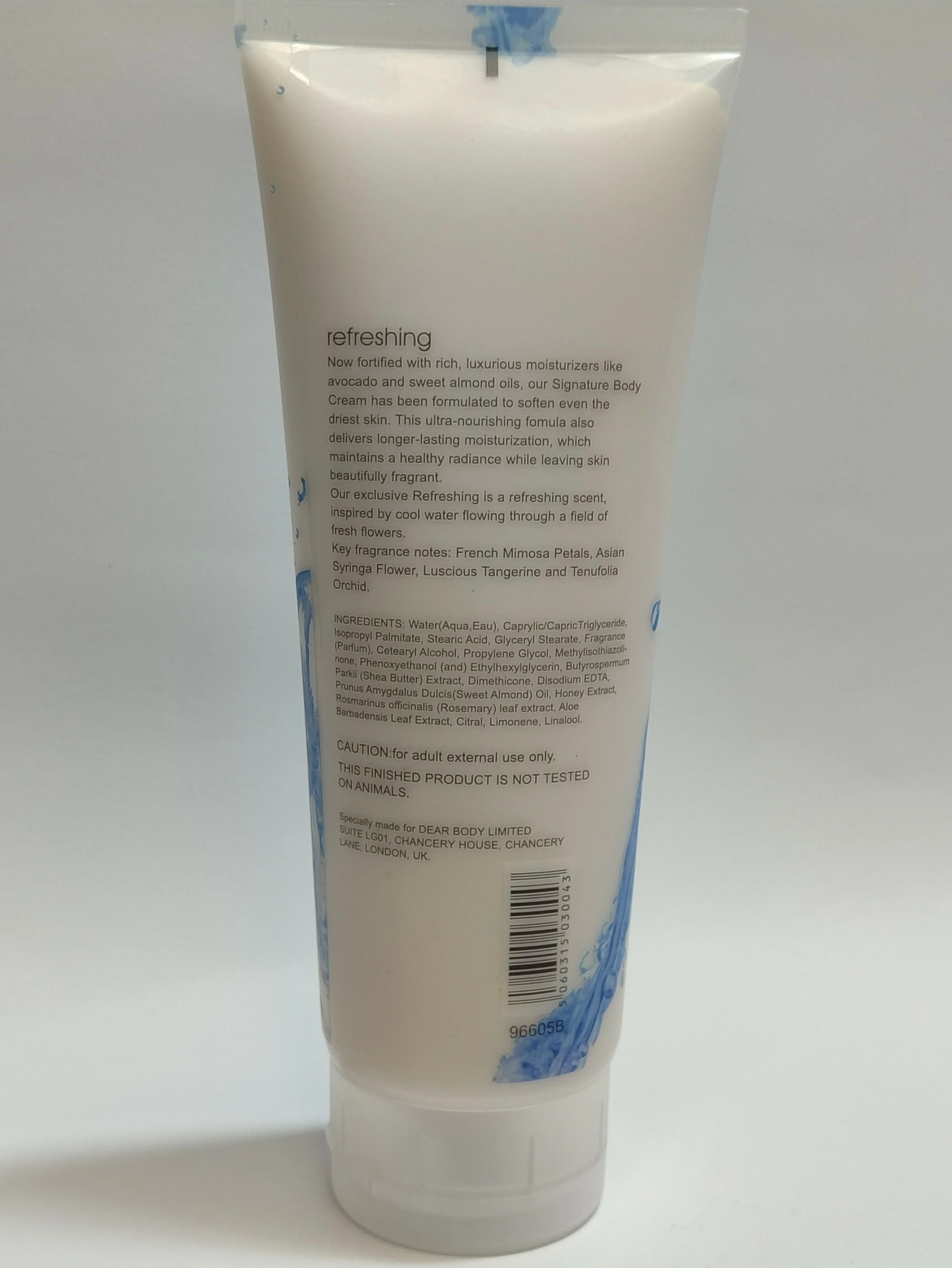 Krem trupi rifreskues Body Luxuries 8 OZ/226g