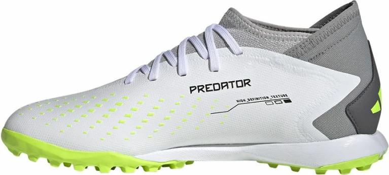 Atlete futbolli për meshkuj adidas Predator Accuracy.3 TF, të bardha